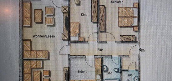 Schöne 3ZKBB im Oelder Süden ab 1.1.25