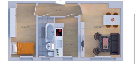 2-Raum Wohnung Nähe des Schillerhofes Jena Ost