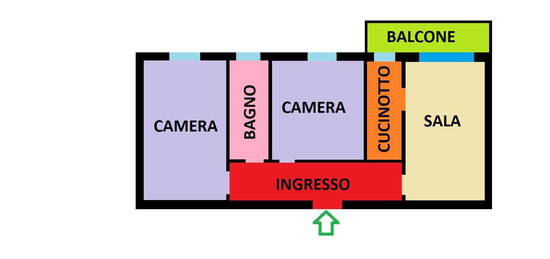 Trilocale buono stato, secondo piano, Trebbo, Castel Maggiore