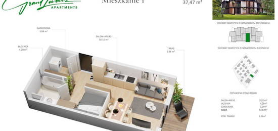 Grand Lubicz Apartments 37.47 m2