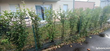 Vends appartement T2 48 m2 avec un jardin de 48m2