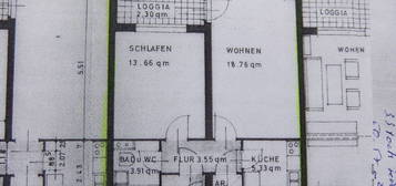 Zwei Zimmer Wohnung mit Garage im Heidberg