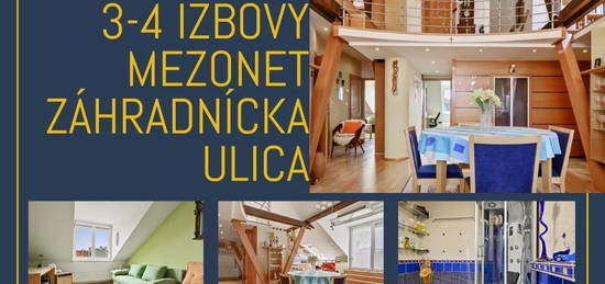 DOM-REALÍT ponúka krásny  3izb. podkrovný mezonet na Záhradnickej ulici