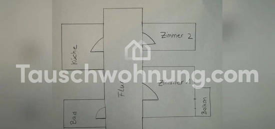 [TAUSCHWOHNUNG] Tausche 2-Zimmer gegen 3,5-4 Zimmer