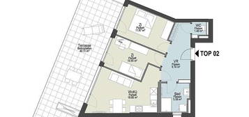 Geförderte Neubauwohnung mit Terrasse