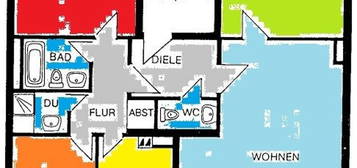 Eigentumswohnung mit 4 Zimmern und Balkon - Einzelgarage - ruhige Wohnlage - Düsseldorf-Wersten - Nähe der Uni.