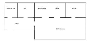 Nachmieter ab 15.07.24 - Bremen Schwachhausen 55 m² 1,5 Zimmer