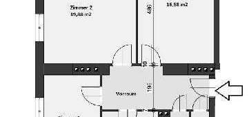 "auch WG-Tauglich - helle 3-Zimmerwohnung mit Balkon und Esszimmer"