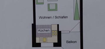 Schönes, möbliertes Apartment mit Südbalkon in Gersthofen