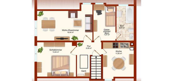 Monteurwohnung zu vermieten