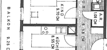 Moderne 3-Zimmer-Wohnung, 81m² mit großem Balkon & Küche / Wilhelm-Hauff-Straße 28