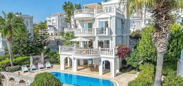 FORSALE 4+1 LUXURY VILLA WITH FULL SEA VIEW 200 MT. DISTANCE FROM THE BEACH