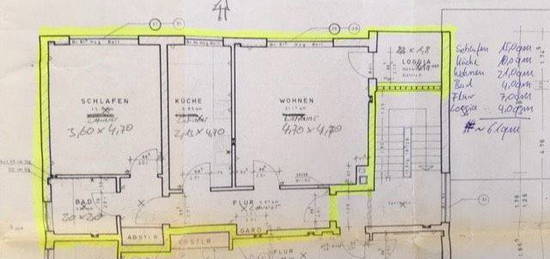 Top  modernisierte  2 Zimmer 61qm  Wohnung