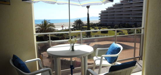 Vends T2 CANET Plage Sud Front de mer