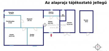 Ráckevei eladó 73 nm-es ház