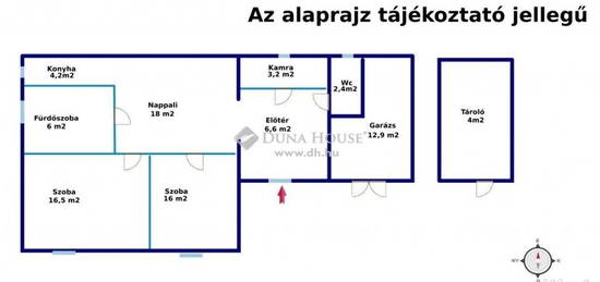 Ráckevei eladó 73 nm-es ház