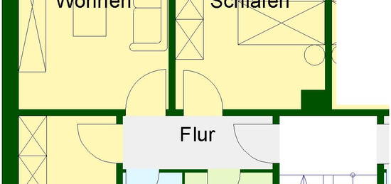 Schöne 3-Zimmer-Wohnung in der Burgbreite