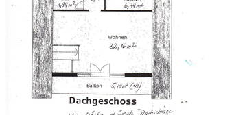 Großzügig geschnittene 3 Zimmer -Dachgeschoßwohnung