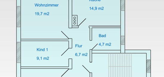 Neu sanierte 4-Raum-Wohnung mit Balkon