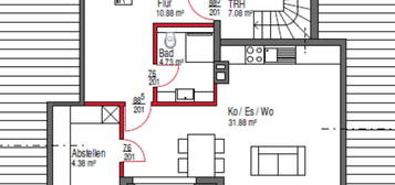 Dachgeschosswohnung zu vermieten