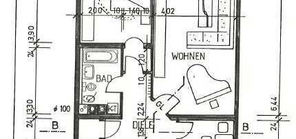 helle 3-ZKB-Wohnung in Mainz-Drais (1. OG, Reihenmittelhaus) mit Einbauküche