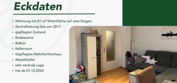 Vier-Zimmer Maisonette-Wohnung in Remscheider Innenstadt