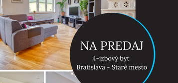 NA PREDAJ - 4izbový byt Bratislava-Staré mesto