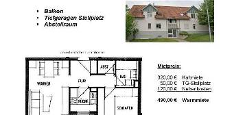 2-Raum Wohnung mit Balkon / Silberstraße in Wilkau-Haßlau