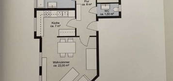 Moderne 3-Zimmer- Wohnung mit Carport
