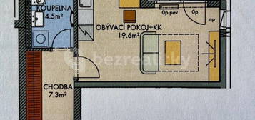 Byt 1+kk, 37 m², Drnovská, Praha