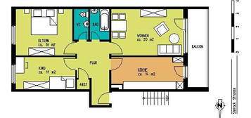 Frisch sanierte 3-Zimmerwohnung in Grafenberg