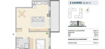 Apartament 2 camere si balcon generos, Liberty Residential!