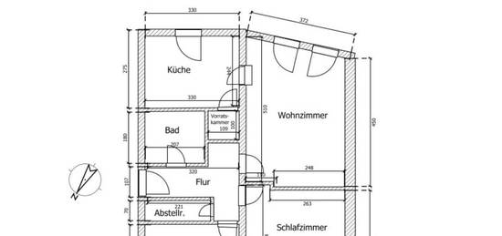 ruhige, helle 3 ZKB - Nähe BW-Reinhardsh