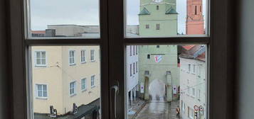 Stadtwohnung mit Blick auf das Stadttor