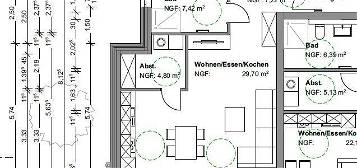 2Z-Wohnung Zetel mit Garten u. Küche ~Erdgeschoss~KfW40~Neubau