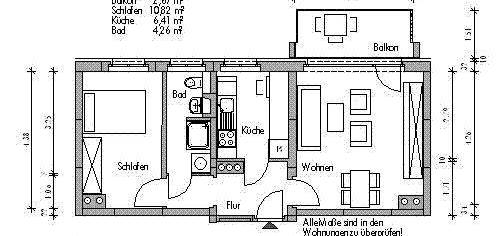 Mitten drin statt nur dabei: günstige 2-Zimmer-Wohnung!