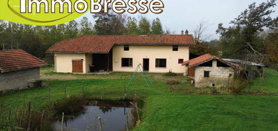 St Julien Sur Reyssouze -A Vendre Ferme 90 m²