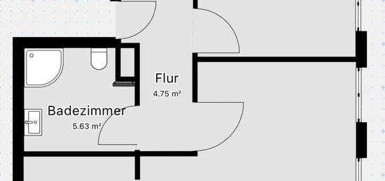 2 Zimmer Dachgeschosswohnung ca. 64 qm