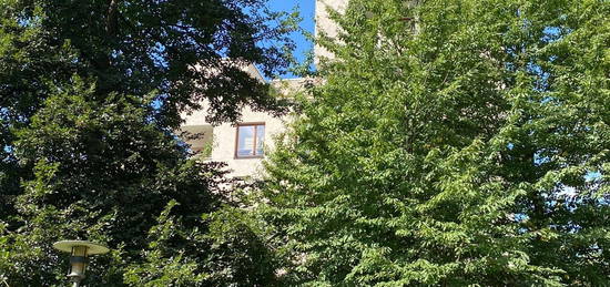 Wohnen am Stadtpark, mit Sicht auf das Schloss Ortenberg