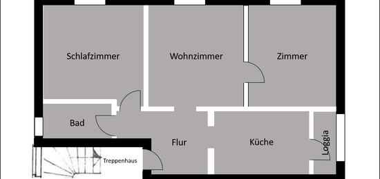 Frisch renovierte 3-Zimmer-Wohnung in Bestlage von Stuttgart West