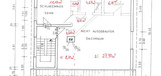 2-Zimmer-Dachgeschosswohnung 65m² (teilmöbliert) in Dietzenbach