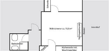 Privat: Einfache Wohnung in Hilden Nord, ca. 47m2