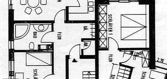 Wohnung 1. OG ca. 80 qm im Zentrum von Ahaus mit Balkon