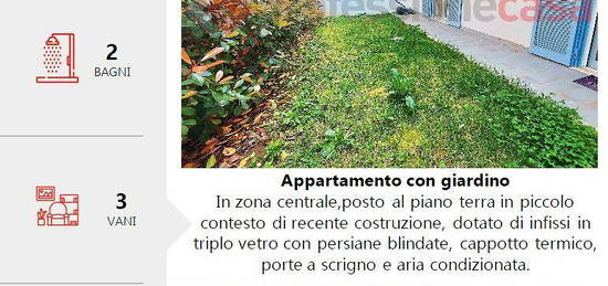 Appartamento con giardino