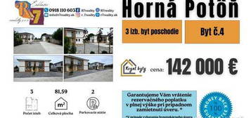 3 izb. byt (4) len 20 min od Bratislavy v novom Projekte "Royal byty 12"