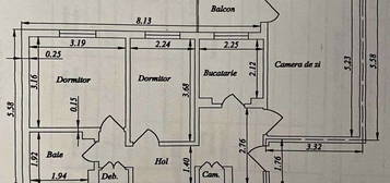 Apartament 3 camere Targoviste, zona RAGC,