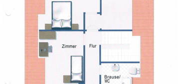 4 Zimmer Mansarden Wohnung mit Balkon Strullendorf