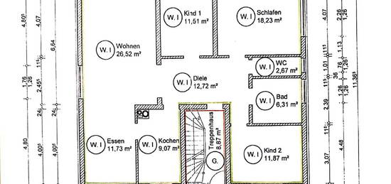 Freundliche und gepflegte 4-Zimmer-Erdgeschosswohnung mit Balkon und Einbauküche in Freigericht