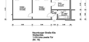 2 Raum Wohnung im Hinterhaus, Naumburger Str. 63a ab sofort