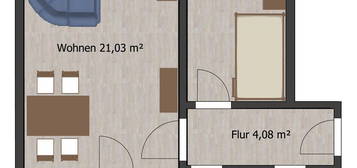 3-Raum-Wohnung in ruhiger und zentraler Lage